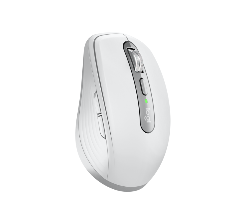 Logitech MX Anywhere 3 for Business - Mouse - Laser - 6 Buttons - Wireless - Bluetooth, 2.4GHz - Logitech Logi Bolt USB Receiver - Pale Gray