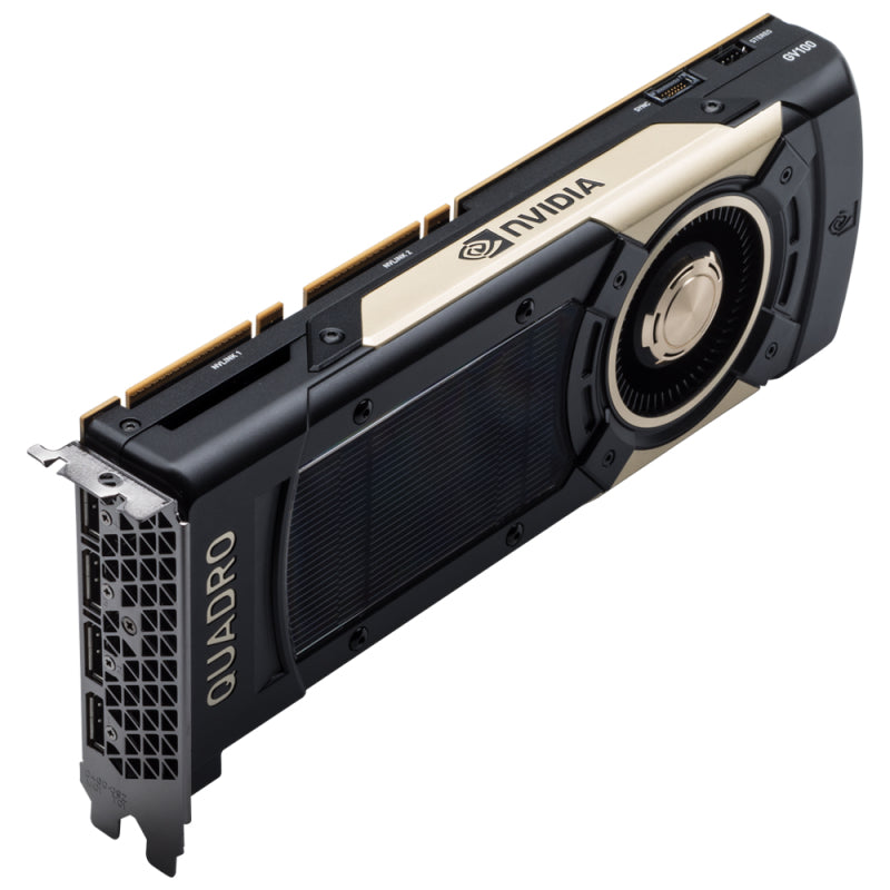 NVIDIA Quadro GV100 - Cartão gráfico - Quadro GV100 - 32 GB HBM2 - PCIe 3.0 x16 - 4 x DisplayPort - Adaptadores Incluídos