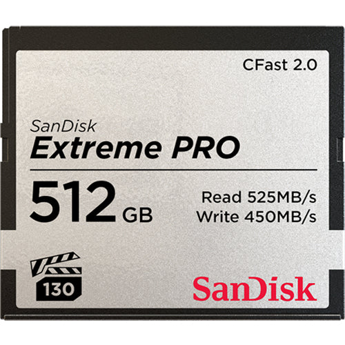 SanDisk Extreme Pro - Flash memory card - 512 GB - CFast 2.0