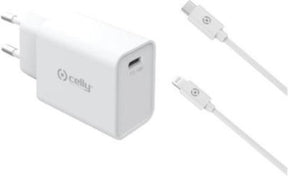 CELLY CARGADOR PARED  USB-C 18W + C