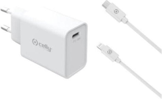 CARGADOR DE PARED CELLY USB-C 18W+C