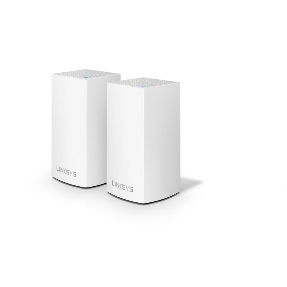 Linksys VELOP Whole Home Mesh Wi-Fi System WHW0102 - Sistema Wi-Fi (2 enrutadores) - Red - GigE - 802.11a/b/g/n/ac, Bluetooth 4.1 - Doble banda