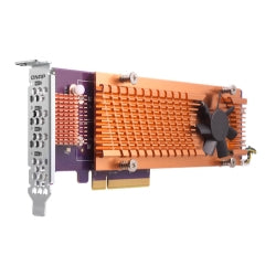 QNAP QM2-4P-284 - Controlador de memoria - PCIe 2.0 - Perfil bajo - PCIe 2.0 x8 - para QNAP TS-1273, 1277, 473, 677, 873, 877, 977, EC1280, TVS-2472, 473, 673, 872 , 873, 882