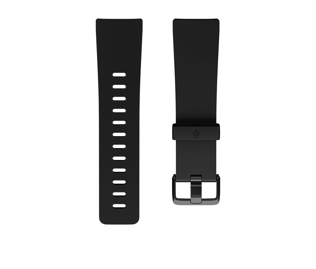 Fitbit - Banda para relógio inteligente - Grande - preto - para Fitbit Versa