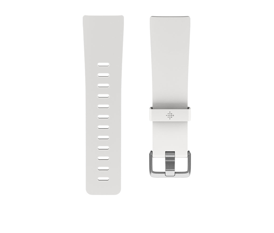 Fitbit - Banda para relógio inteligente - Grande - branco - para Fitbit Versa