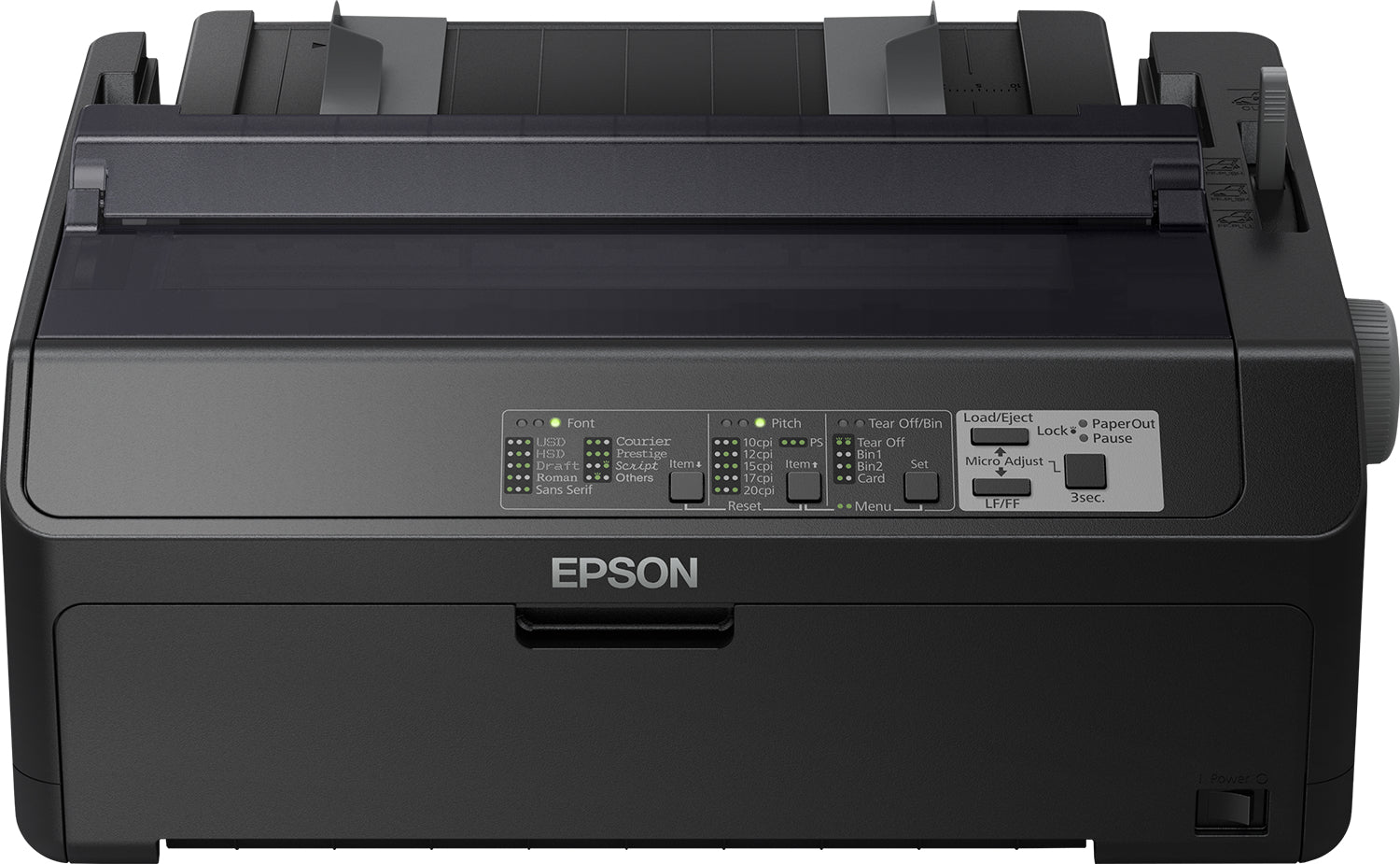 Epson LQ 590II - Printer - B/W - dot matrix - Roll (21.6 cm), JIS B4, 254 mm (width) - 360 x 180 dpi - 24 pin - up to 584 chars/sec - parallel, USB 2.0