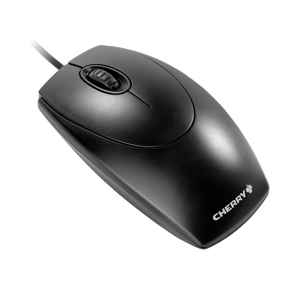 CHERRY WheelMouse - Ratón - para diestros y zurdos - óptico - 3 botones - con cable - PS/2, USB - negro