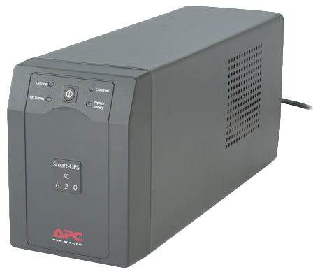 APC Smart-UPS SC 620VA - UPS - AC 120 V - 390 Watt - 620 VA - output connectors: 4 - gray - not sold in CO, VT and WA