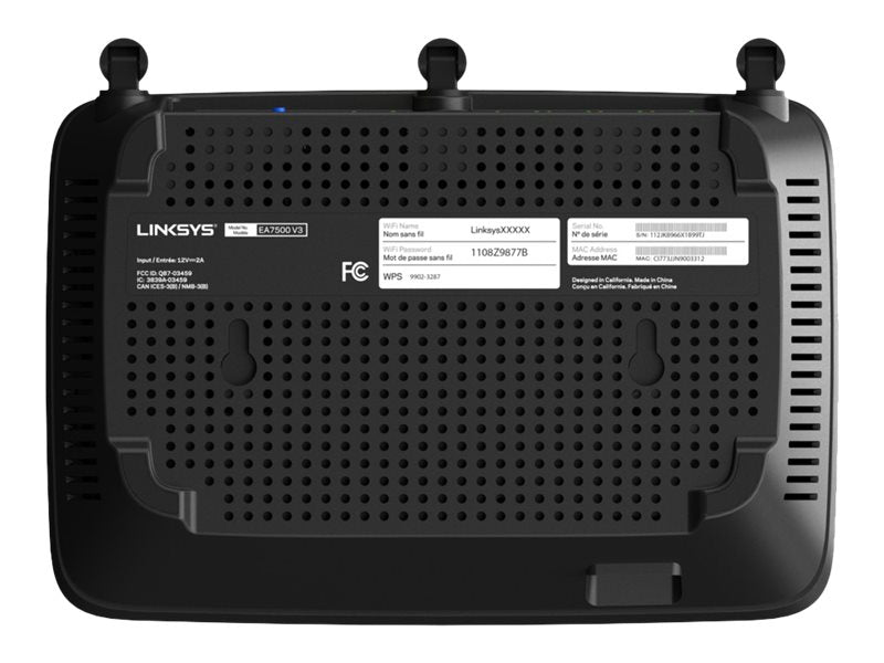 Linksys EA7500 v3 R75 Max-Stream - Router inalámbrico - Conmutador de 4 puertos - GigE - 802.11a/b/g/n/ac - Doble banda (EA7500V3-EU)