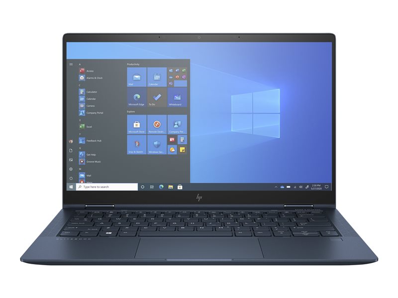 HP Elite Dragonfly G2 Notebook - Inverted Design - Intel Core i7 1165G7 / 2.8 GHz - Win 10 Pro 64-bit - Iris Xe Graphics - 16 GB RAM - 512 GB SSD NVMe, TLC - 13.3" IPS Touch Screen 1920 x 1080 (Full HD) - Wi-Fi 6 - galaxy blue - kbd: English