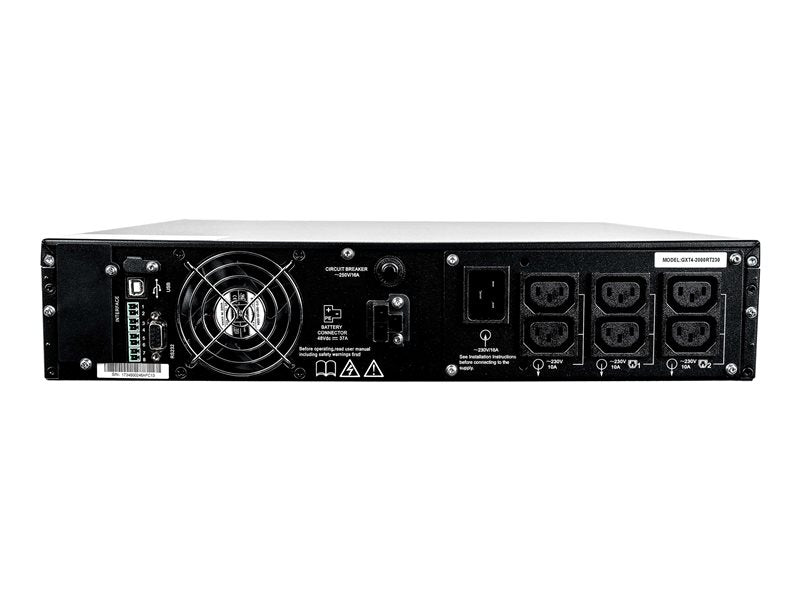 Liebert GXT4-2000RT230E - UPS (rack mountable / external) - AC 230 V - 1800 Watt - 2000 VA - 9 Ah - RS-232, USB - output connectors: 6 - PFC