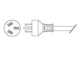 Cisco - Cable de alimentación - IEC 60320 C13 a SAA AS 3112(M) - 2,5 m - Australia, Nueva Zelanda - a IP Phone 7902, 7905, 7910, 7920, 7935, 7940, 7960, 7961, 7970, Unified IP Phone 7912