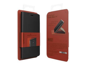 Energy - Flip cover for mobile phone - polyurethane, polycarbonate - graphite - for Phone Max 3+