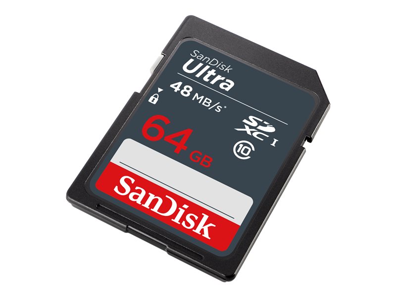 SanDisk Ultra - Cartão de memória flash - 64 GB - Class 10 - SDXC UHS-I (SDSDUNB-064G-GN3IN)