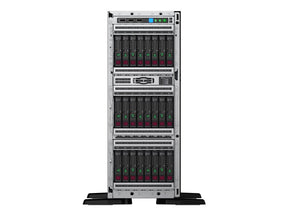 HPE ProLiant ML350 Gen10 Base - Servidor - torre - 4U - 2 vías - 1 x Xeon Silver 4210 / 2,2 GHz - RAM 16 GB - SAS - bahía(s) de 2,5" hot-swap - sin HDD - GigE - pantalla: ninguno ( P11051-421)