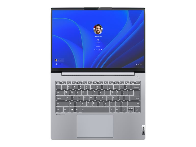 Lenovo ThinkBook 14 G4+ IAP 21CX - Intel Core i7 1260P / 2.1 GHz - Win 11 Pro - Iris Xe Graphics - 32 GB RAM - 512 GB SSD NVMe - 14" IPS 2240 x 1400 (2.2K) - Wi-Fi 6 - cinzento ártico de dois tons - kbd: Português