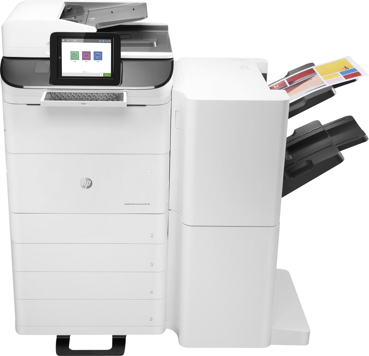 HP PageWide Enterprise Color Flow MFP 785z+ - Impressora multi-funções - a cores - matriz de largura de página - 297 x 432 mm (original) - A3/Ledger (media) - até 55 ppm (cópia) - até 55 ppm (impressão) - 650 folhas - 33.6 Kbps - USB 2.0, Gigabit LAN