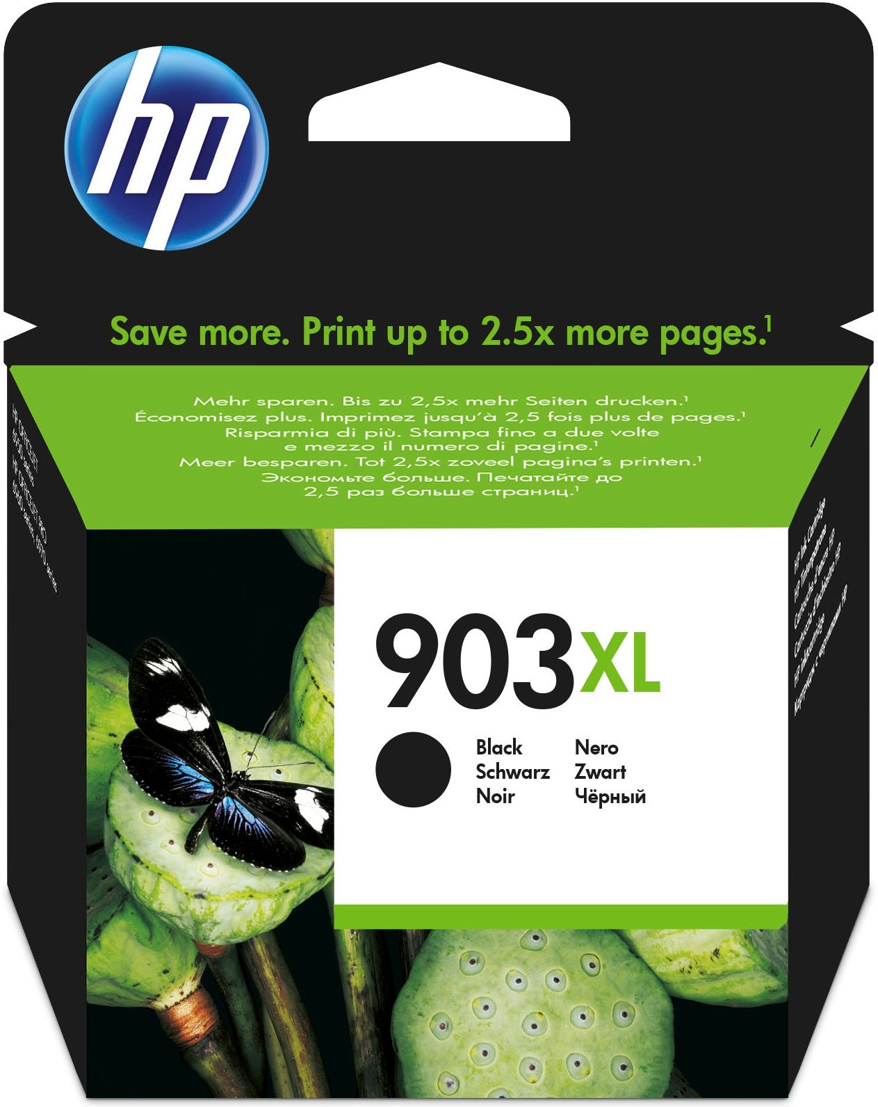 HP 903XL - 20 ml - High Yield - negro - original - blister - cartucho de tinta - para Officejet 6951, 6954, 6962, Officejet Pro 6960, 6961, 6970, 6971, 6974, 6975