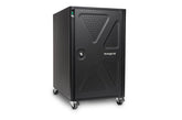 Gabinete de carga de seguridad Kensington AC12 - Unidad de gabinete - para 12 tabletas / computadoras portátiles - con cerradura - negro