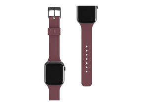 [U] Apple Watch Band 41mm/40mm/38mm, Series 7/6/5/4/3/2/1/SE - Aubergine Silicone - Smart Watch Watch Strap - Aubergine - for Apple Watch (38mm, 40mm )