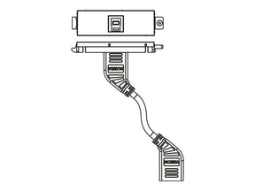 VISION Techconnect Modular AV Faceplate - LIFETIME WARRANTY - USB B (on front) to A module - "A" type socket on the rear and square "B" type socket on the front - USB 3.0 backward compatible with 2.0 - fixes into Techconnect surrounds - plastic - whi