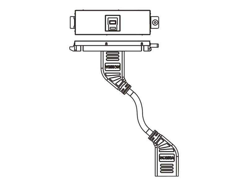 VISION Techconnect Modular AV Faceplate - LIFETIME WARRANTY - USB B (on front) to A module - "A" type socket on the rear and square "B" type socket on the front - USB 3.0 backward compatible with 2.0 - fixes into Techconnect surrounds - plastic - whi