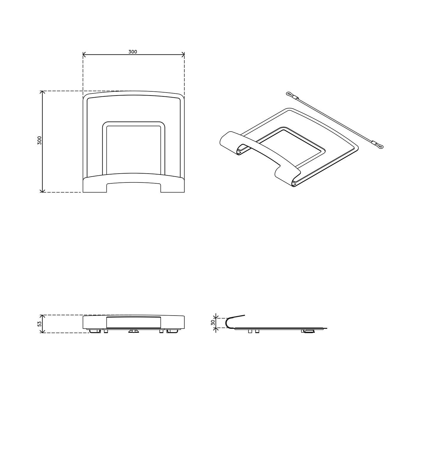 Soporte para portátil Viewlite - opcional