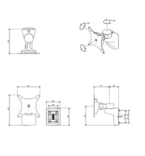 Viewlite monitor arm - rail 402