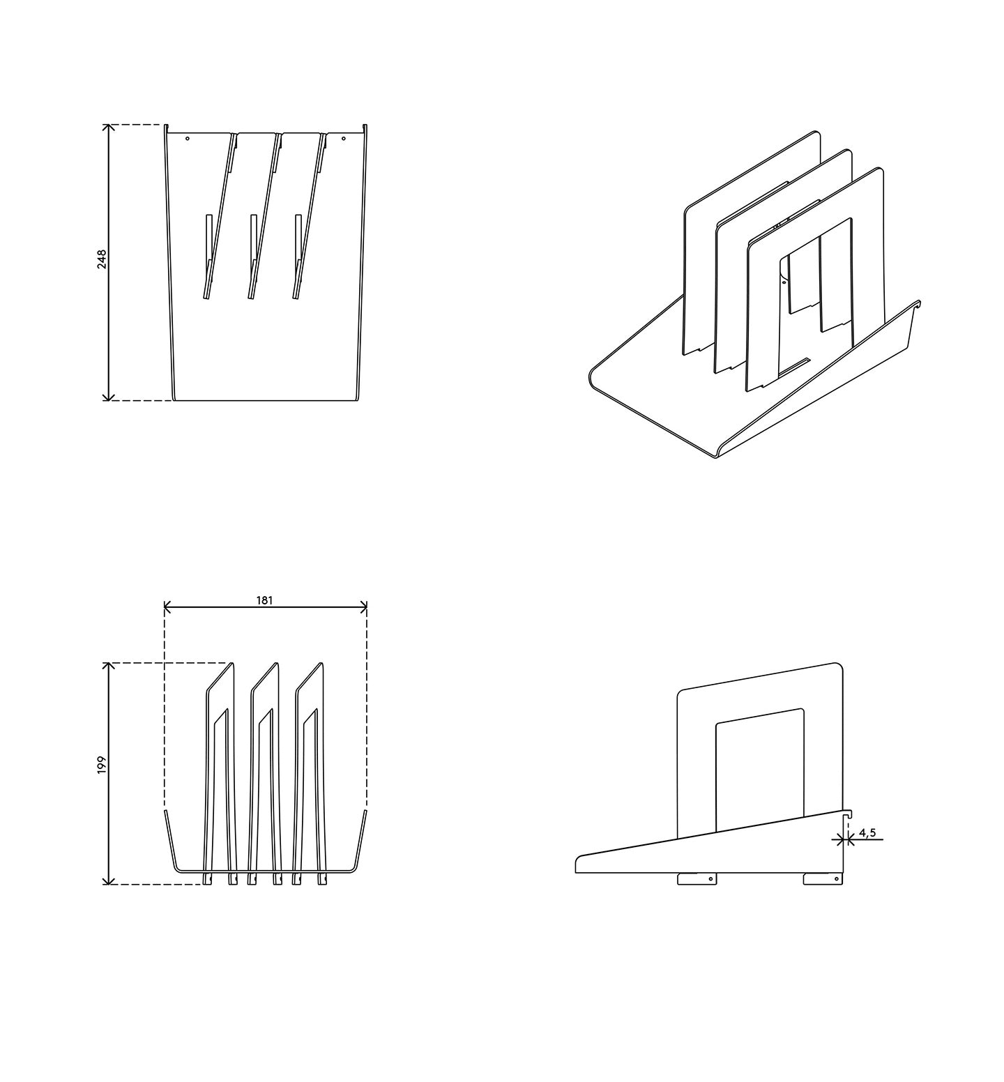 Viewlite binder tray - option 760