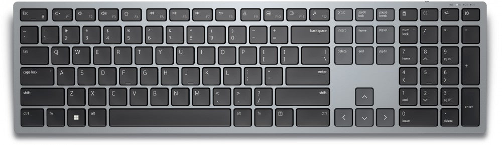 Dell Multi-Device KB700 - Keyboard - Wireless - 2.4GHz, Bluetooth 5.0 - QWERTY - Portuguese - Gray - 3 years old Next Business Day Advanced Exchange Service