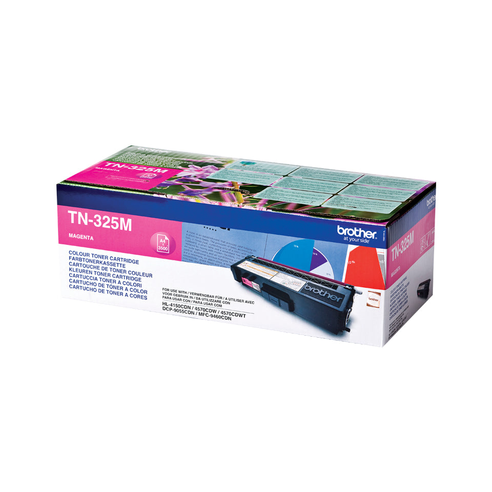 Brother TN325m - Magenta - original - cartucho de toner - para Brother DCP-9055, DCP-9270, HL-4140, HL-4150, HL-4570, MFC-9460, MFC-9465, MFC-9970