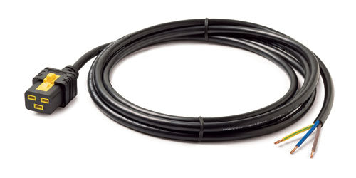 APC - Power cable - IEC 60320 C19 for 3-wire hardwire - AC 240 V - 16 A - 3 m - black - for P/N: SMT2200I-AR, SMT2200R2I-AR, SMT3000I-AR, SMT3000R2I-AR, SRT1500XLI, SRT2200XLI-KR