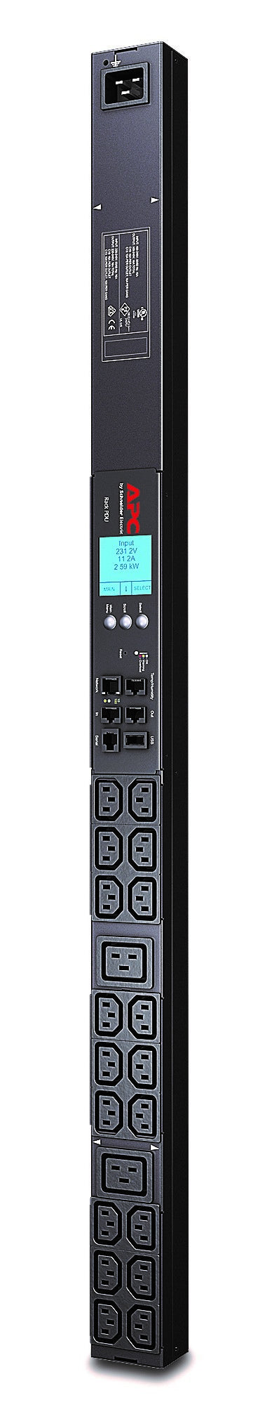 APC RACK PDU 2G METERED ZERO U 20A/208V 16A/230V