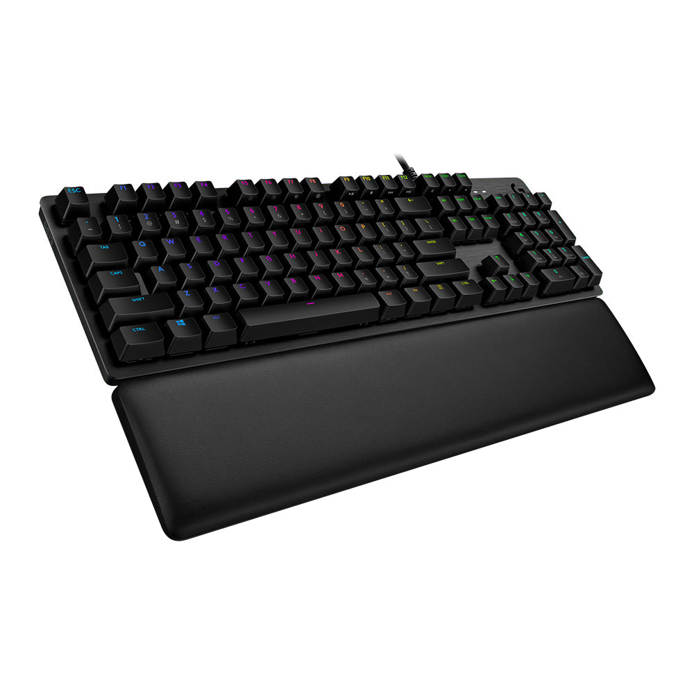 Logitech Gaming G513 - Keyboard - Backlight - USB - US International Standard - Switch: GX Blue - Charcoal