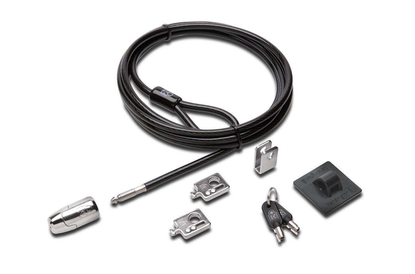 Kensington Desktop and Peripherals Standard Keyed Locking Kit 2.0 - Candado con cable de seguridad - 2,4 m