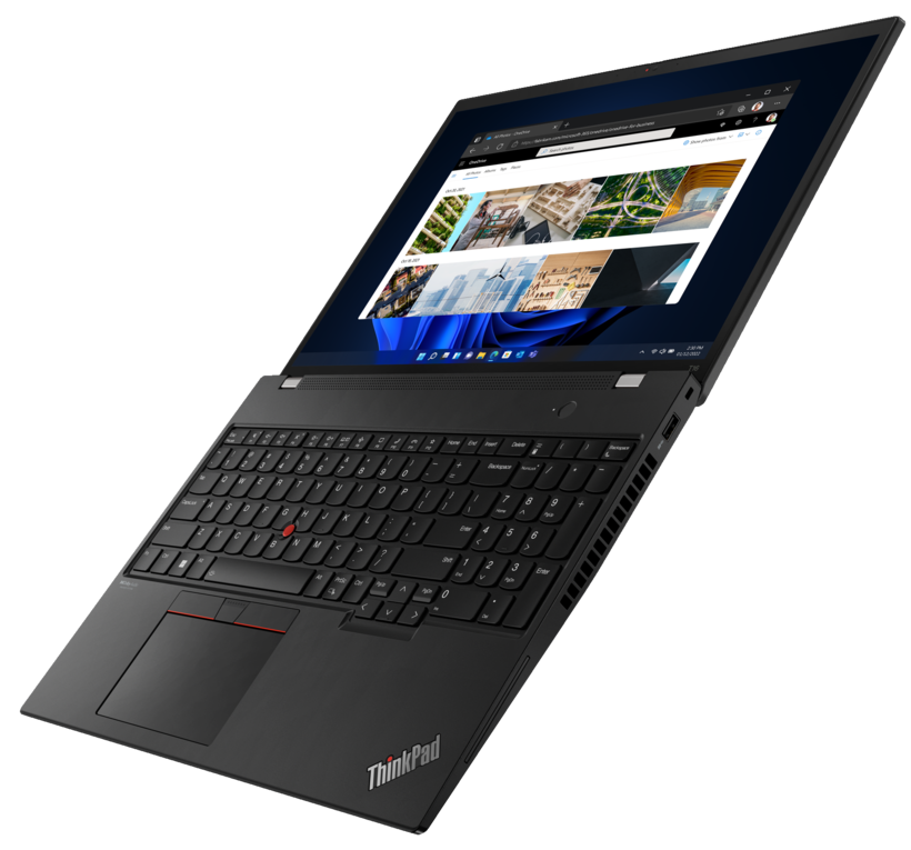 Lenovo ThinkPad T16 Gen 1 21BV - 180 degree hinge design - Intel Core i7 1260P / 2.1GHz - Win 11 Pro - Iris Xe Graphics - 16GB RAM - 512GB SSD TCG Opal Encryption 2, NVMe - 16" IPS 1920 x 1200 - Wi-Fi 6E - black thunder - kbd: English -