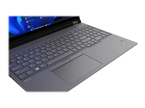 Lenovo ThinkPad P16 Gen 1 21D6 - Design de dobradiças de 180 graus - Intel Core i7 12800HX / 2 GHz - Win 10 Pro 64-bit (inclui Licença Windows 11 Pro) - RTX A3000  - 32 GB RAM - 1 TB SSD TCG Opal Encryption 2, NVMe, Performance - 16" IPS 2560 x 1600