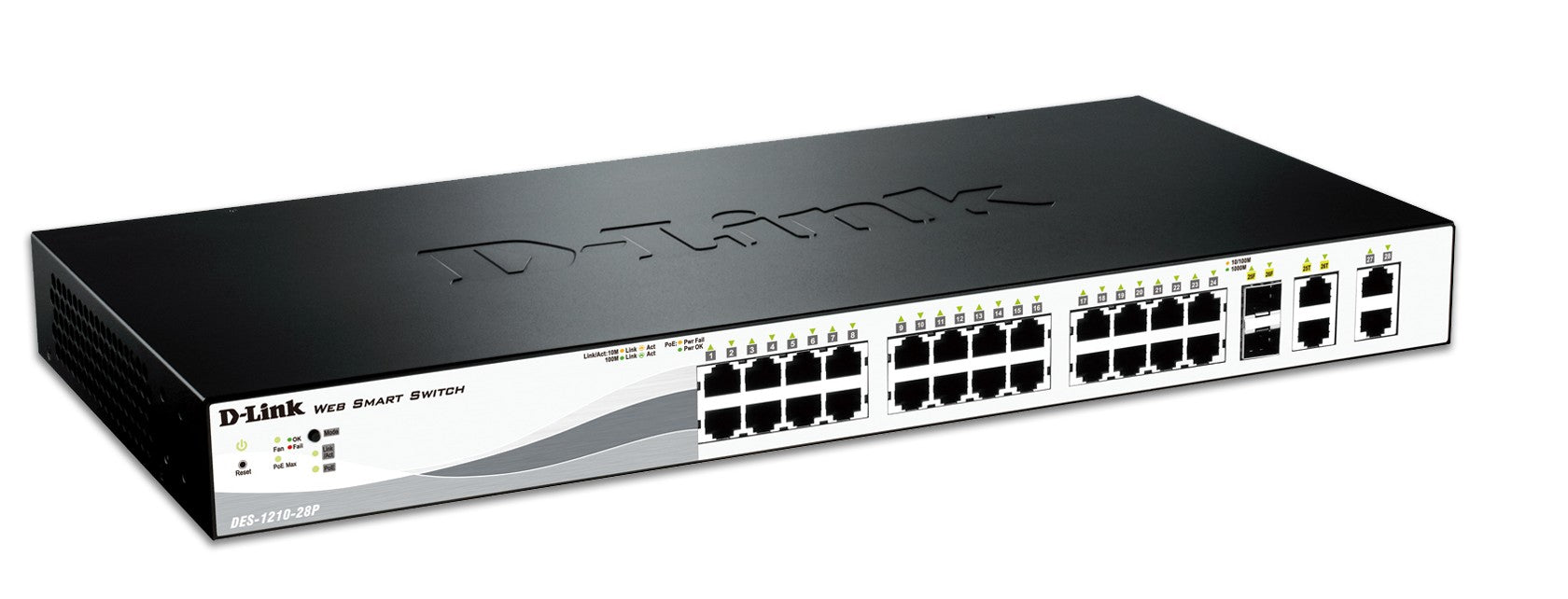 D-LINK SWITCH 24x100 POE +2x1000 +2xSFP