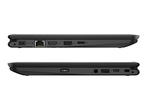 Lenovo ThinkPad Yoga 11e (5th Gen) 20LN - Inverted design - Intel Celeron N4120 / 1.1 GHz - Win 10 Pro 64-bit - UHD Graphics 600 - 4 GB RAM - 128 GB SSD NVMe - 11.6" IPS touch screen 1366 x 768 ( HD) - Wi-Fi 5 - black