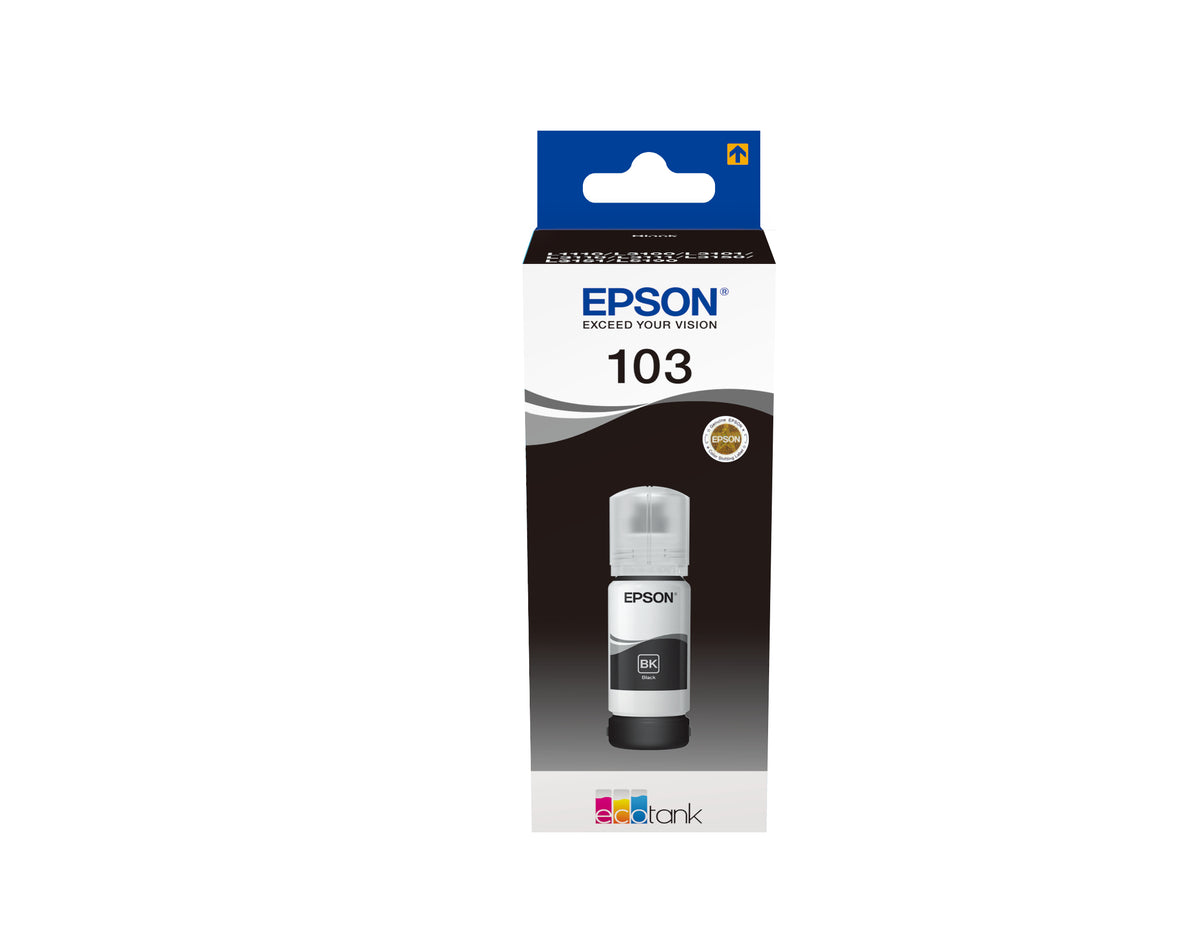 Epson 103 - 65 ml - preto - original - recarga de tinta - para Epson L1210, L3210, L3211, L3250, L3251, L3256, L3260, L3266, L5290, L5296, EcoTank L1250