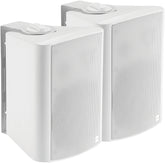 VISION Professional Active 5.25" Wall Speakers - LIFETIME WARRANTY - 2 x 15w (RMS) - 2-way - 1 x minijack input / 1 x 2-Phono input (summed) - internal power supply - C wall brackets included - white