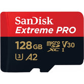 Extreme Pro microSDXC 128GB + SD Adapter + Rescue Pro Deluxe 170MB/s A2 C10 V30 UHS-I U3