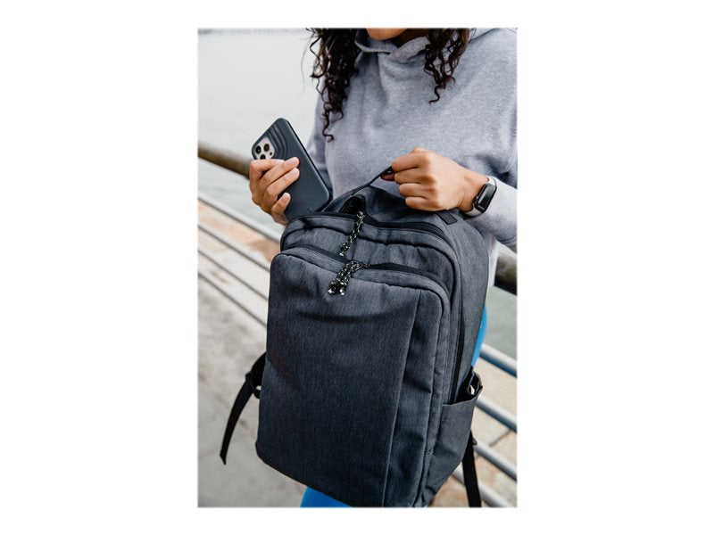 [U] Backpack for Laptop/Tablet up to 16-inch Devices - Mouve Dark Gray - Laptop Carry Bag - 16" - Dark Gray