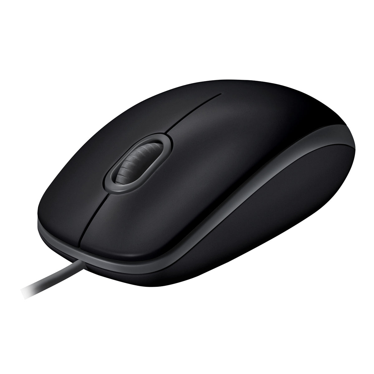 Logitech B110 Silent - Ratón - para diestros y zurdos - óptico - 3 botones - con cable - USB