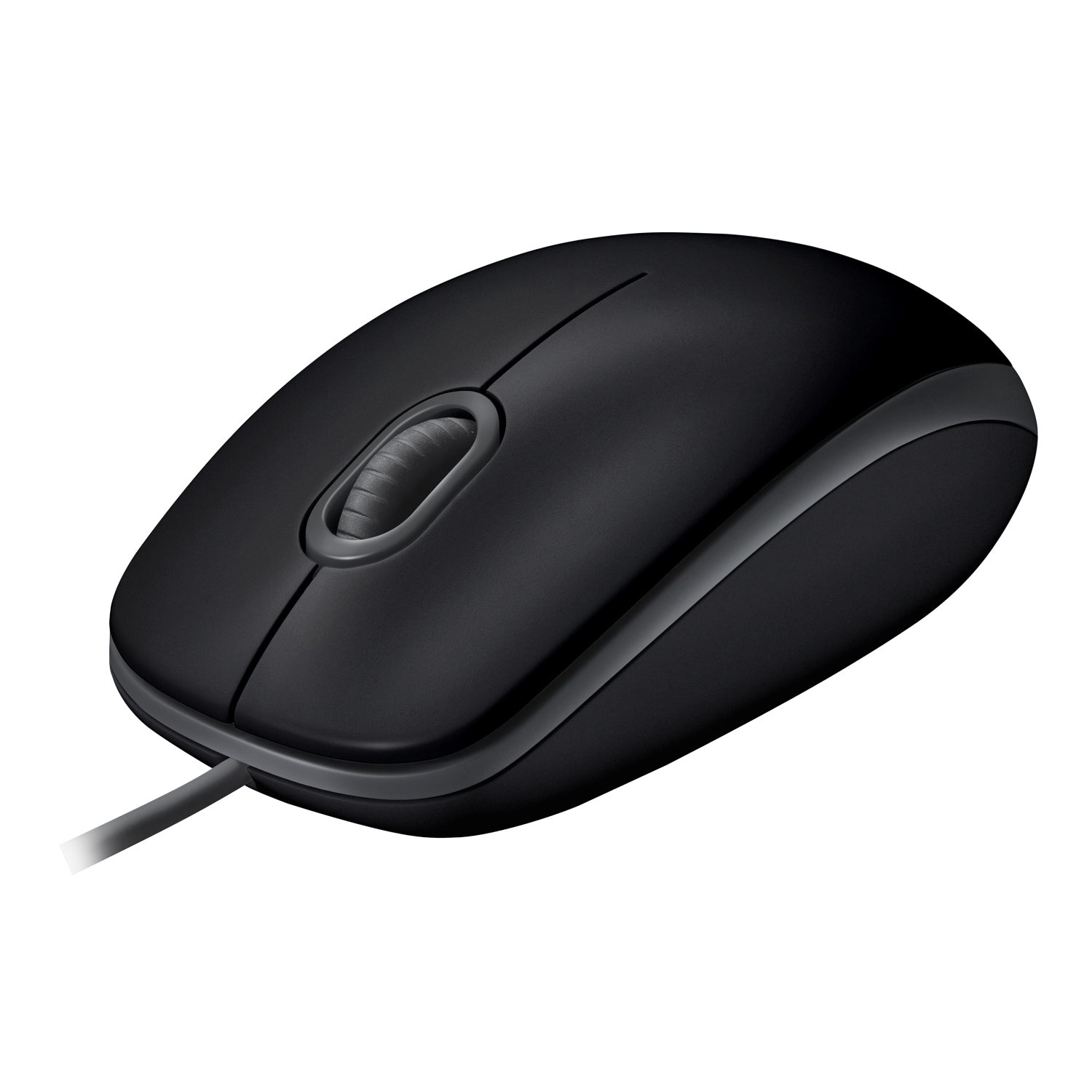 Logitech B110 Silent - Rato - destros e canhotos - óptico - 3 botões - com cabo - USB