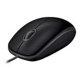 Logitech B110 Silent - Rato - destros e canhotos - óptico - 3 botões - com cabo - USB