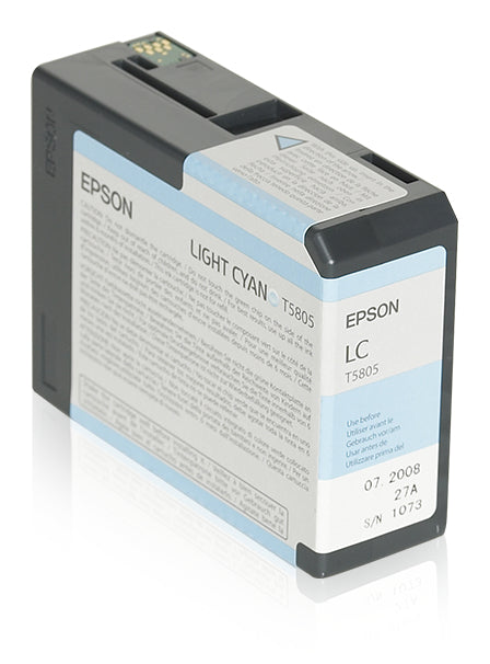 Epson T5805 - 80 ml - light cyan blue - original - ink cartridge - for Stylus Pro 3800, Pro 3880