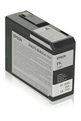 Epson T5801 - 80 ml - negro foto - original - cartucho de tinta - para Stylus Pro 3800, Pro 3880