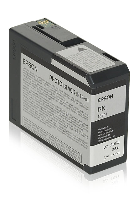 Epson T5801 - 80 ml - photo black - original - ink cartridge - for Stylus Pro 3800, Pro 3880