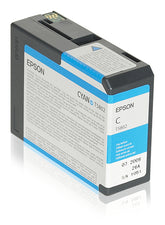 Epson T5802 - 80 ml - azul cian - original - cartucho de tinta - para Stylus Pro 3800, Pro 3880